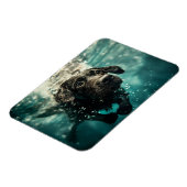Magnet Flexible Chiot labrador nageant sous l'eau Design (Côté Gauche)