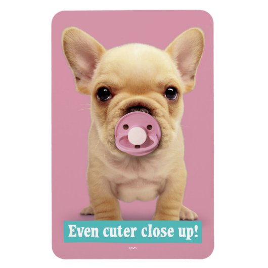 Magnet Flexible Chiot mignon avec Pacificateur (Vertical)