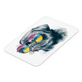 Magnet Flexible Chiot Tropical Aquarelle (Côté Gauche)