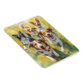 Magnet Flexible Chiots heureux (Côté Droit)