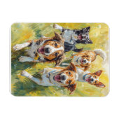 Magnet Flexible Chiots heureux (Horizontal)