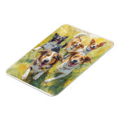 Magnet Flexible Chiots heureux (Côté Gauche)