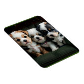 Magnet Flexible Chiots super mignons sur le canapé 2 (Côté Droit)