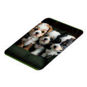 Magnet Flexible Chiots super mignons sur le canapé 2 (Côté Gauche)