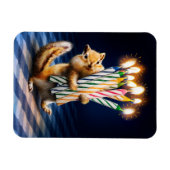 Magnet Flexible Chipmunk Birthday Candles (Horizontal)