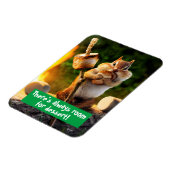 Magnet Flexible Chipmunk Manger Marshmallow (Côté Gauche)