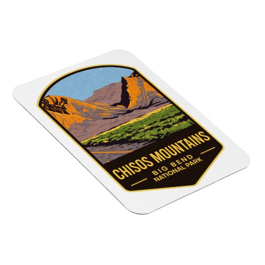 Magnet Flexible Chisos Mountain Big Bend National Park (Côté Droit)