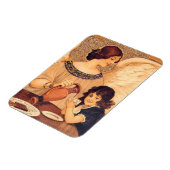 Magnet Flexible Chocolat Ange Français Antique (Côté Gauche)