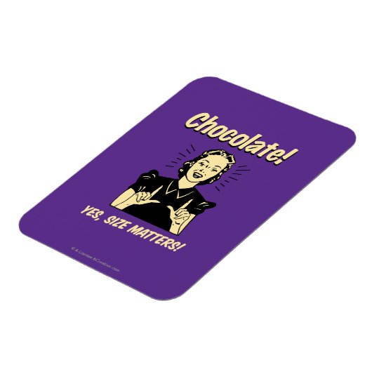 Magnet Flexible Chocolat : la taille compte (Côté Gauche)