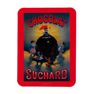 Magnet Flexible Chocolat Suchard Poster Vintage Europe