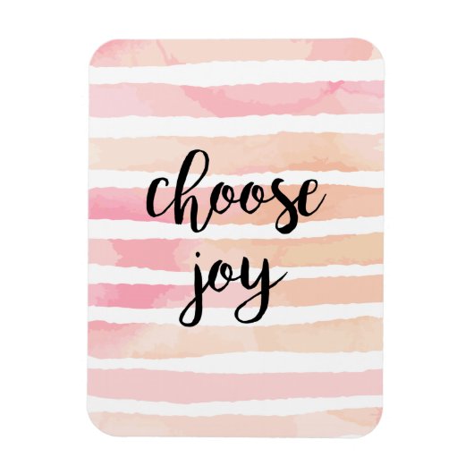 Magnet Flexible Choisissez Joy Citation Inspirationnelle Aquarelle (Vertical)
