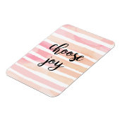 Magnet Flexible Choisissez Joy Citation Inspirationnelle Aquarelle (Côté Gauche)