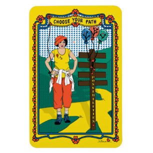 Magnet Flexible Choisissez votre aimant Path_B_4x6 Réfrigérateur