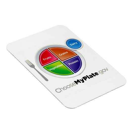 Magnet Flexible Choose My Plate (White) (Côté Droit)