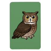 Magnet Flexible Chouette à grande corne (Vertical)