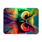 Magnet Flexible Chouette arc-en-ciel (Horizontal)