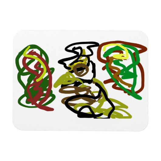 Magnet Flexible Chouette automne type (Horizontal)