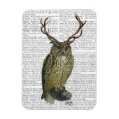 Magnet Flexible Chouette avec Antlers plain 2 (Vertical)