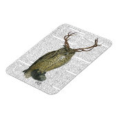 Magnet Flexible Chouette avec Antlers plain 2 (Côté Gauche)