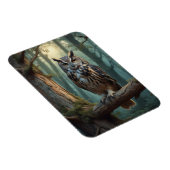 Magnet Flexible Chouette dans la Forêt Magique (Côté Droit)