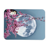 Magnet Flexible Chouette dans l'arbre du prune (Horizontal)