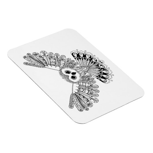 Magnet Flexible Chouette noire style (Côté Droit)