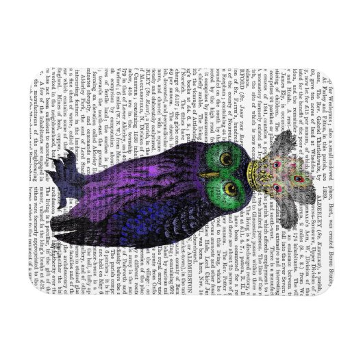 Magnet Flexible Chouette pourpre (Horizontal)