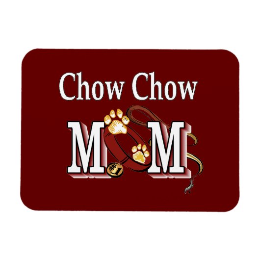 Magnet Flexible Chow Chow Chien Maman (Horizontal)