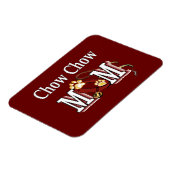 Magnet Flexible Chow Chow Chien Maman (Côté Gauche)