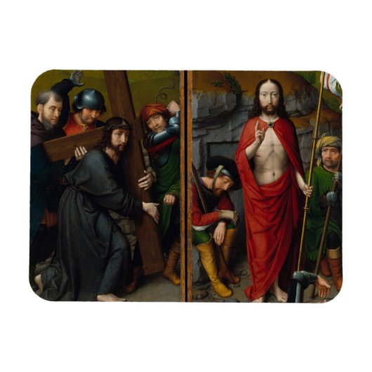 Magnet Flexible Christ porte la croix (Horizontal)