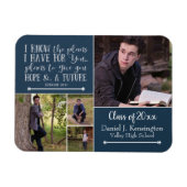 Magnet Flexible Christian Bible Verse Graduation Photo Collage (Horizontal)