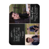Magnet Flexible Christian Bible Verse Graduation Photo Collage (Vertical)