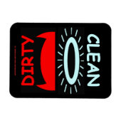 Magnet Flexible Christian Clean Dirty Dishwasher (Horizontal)