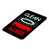 Magnet Flexible Christian Clean Dirty Dishwasher (Côté Gauche)