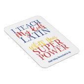 Magnet Flexible Christian Homeschool Enseignant latin (Côté Droit)