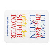 Magnet Flexible Christian Homeschool Enseignant latin (Horizontal)