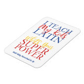 Magnet Flexible Christian Homeschool Enseignant latin (Côté Gauche)