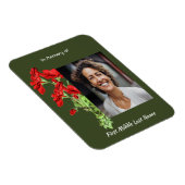 Magnet Flexible Christian Memorial Keepsake Geranium Flower (Côté Droit)