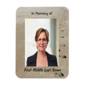 Magnet Flexible Christian Scripture Keepsake Footprints in Sand (Vertical)