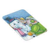 MAGNET FLEXIBLE CHRISTMAS ÉLÉPHANT CONSTRUCTION CUTE PACHYDERM SNO (Côté Droit)