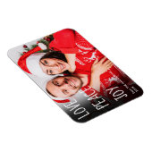 Magnet Flexible Christmas Love Peace Joy Modern Photo Holiday (Côté Droit)