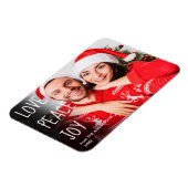 Magnet Flexible Christmas Love Peace Joy Modern Photo Holiday (Côté Gauche)