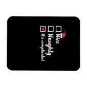 Magnet Flexible Christmas Nice Naughty Its Complicated  (Horizontal)