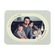 Christmas Photocard Playful Design Oval Photo