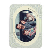 Magnet Flexible Christmas Photocard Playful Design Oval Photo (Vertical)