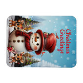 Magnet Flexible Christmas Snowman, Reindeer Xmas ☃️ vacances 🦌 🎄 (Horizontal)