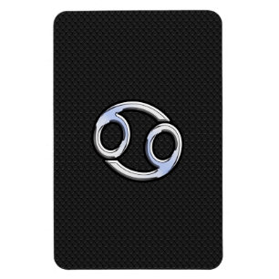 Magnet Flexible Chrome comme cancer Zodiac Connexion Noir