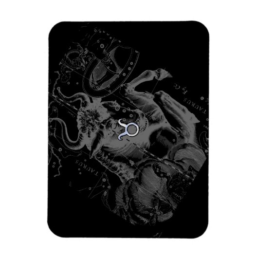 Magnet Flexible Chrome comme signe du zodiaque Taureau sur Heveliu (Vertical)