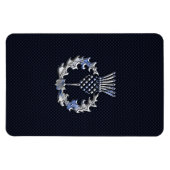 Magnet Flexible Chrome comme sur Carbon Fibre Print Scottish Thist (Horizontal)