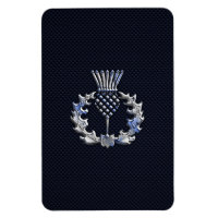 Chrome comme sur Carbon Fibre Print Scottish Thist